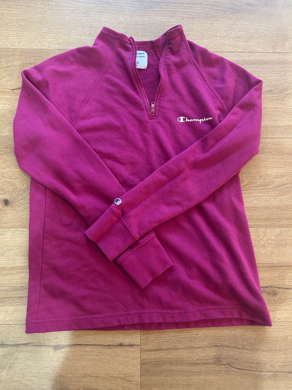 Champion Half-Zip Pullover in Berry/Magenta